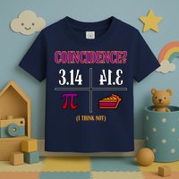 Coincidence I Think Not Pi Day Funny Pie Style  Toddler T-Shirt