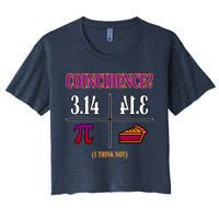 Coincidence I Think Not Pi Day Funny Pie Style  Crop Top