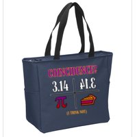 Coincidence I Think Not Pi Day Funny Pie Style  Zip Tote Bag