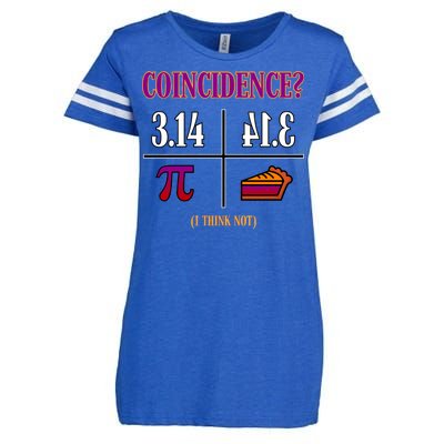 Coincidence I Think Not Pi Day Funny Pie Style  Enza Ladies Jersey Football T-Shirt