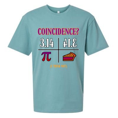 Coincidence I Think Not Pi Day Funny Pie Style  Sueded Cloud Jersey T-Shirt