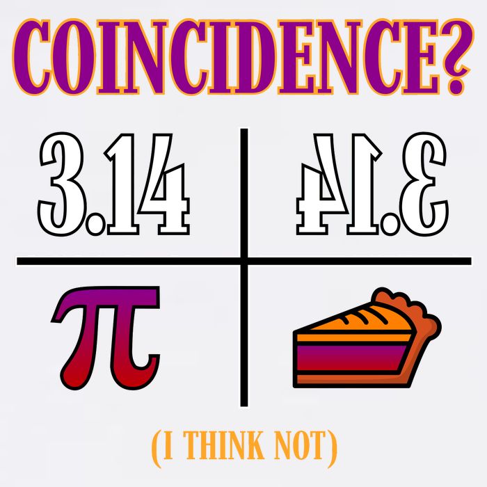 Coincidence I Think Not Pi Day Funny Pie Style  Garment-Dyed Sweatshirt