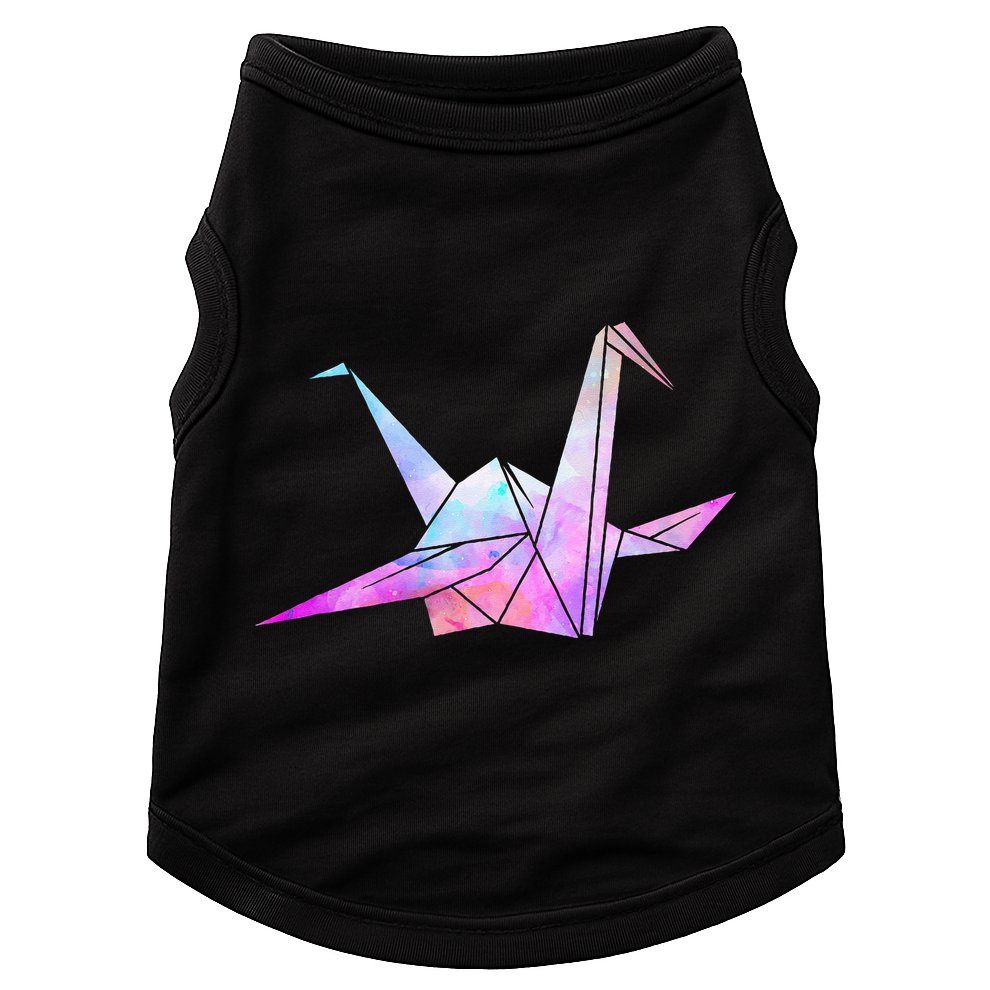 Colorful Origami Japanese Culture Art Paper Folding Cranes Doggie Tank