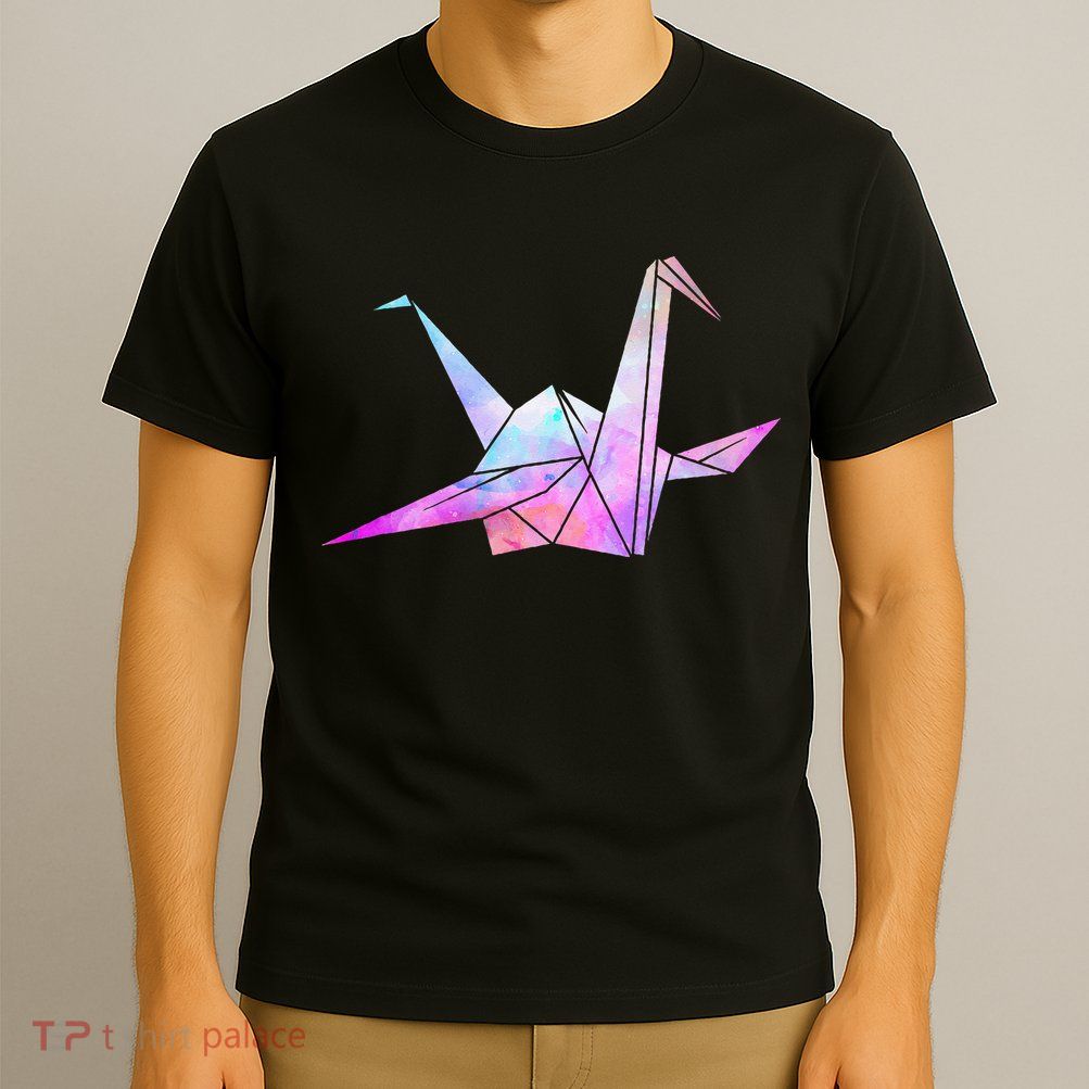 Colorful Origami Japanese Culture Art Paper Folding Cranes T-Shirt