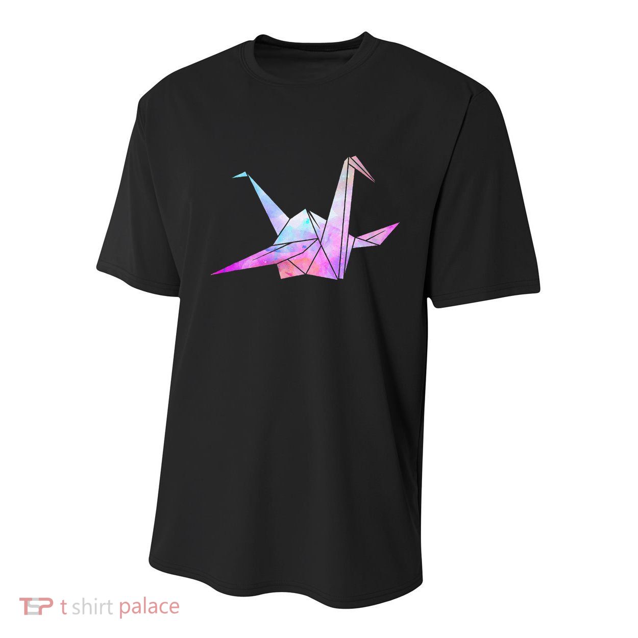 Colorful Origami Japanese Culture Art Paper Folding Cranes Youth Performance Sprint T-Shirt