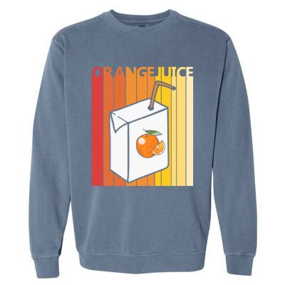 Cute Orange Juice Gift Garment-Dyed Sweatshirt