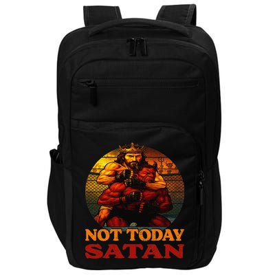 Christian Outfit Jesus Devil Comic Graphic Not Today Satan Impact Tech Backpack