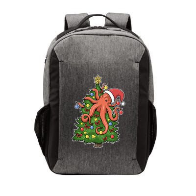 Christmas Octopus Kraken Squid Merry Christmas Tree Vector Backpack