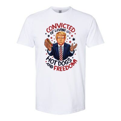 Convicted Of Loving Hot Dogs And Freedom Softstyle® CVC T-Shirt