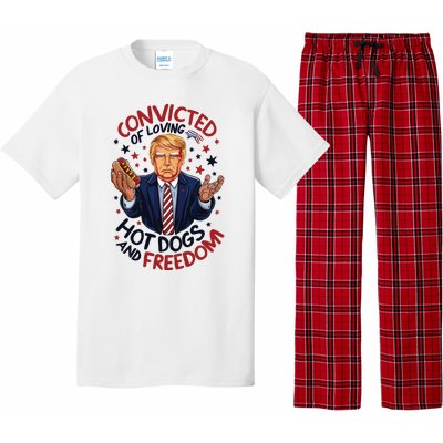 Convicted Of Loving Hot Dogs And Freedom Pajama Set