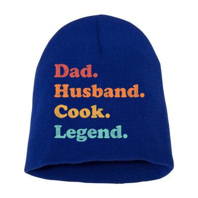 Cook Or Line Cook For Dad Or Husband For Fathers Day Cute Gift Short Acrylic Beanie