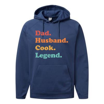 Cook Or Line Cook For Dad Or Husband For Fathers Day Cute Gift Performance Fleece Hoodie