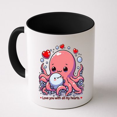 Cute Octopus Love You With All My Hearts Mug