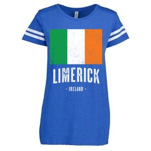 City Of Limerick Ireland Gift Irish Flag Merch Gift Enza Ladies Jersey Football T-Shirt