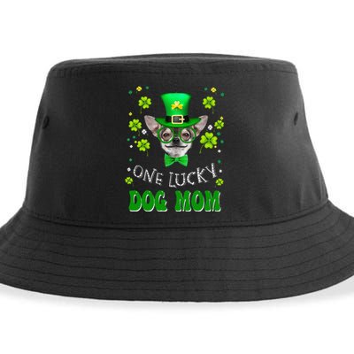 Chihuahua One Lucky Dog Mom Funny Dogs Lover St Patricks Day Sustainable Bucket Hat