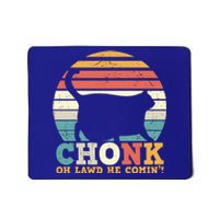 Chonk Oh Lawd He Comin' Cat Scale Meme Funny Cat Lover Cat Day Mousepad