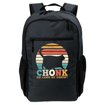 Chonk Oh Lawd He Comin' Cat Scale Meme Funny Cat Lover Cat Day Daily Commute Backpack