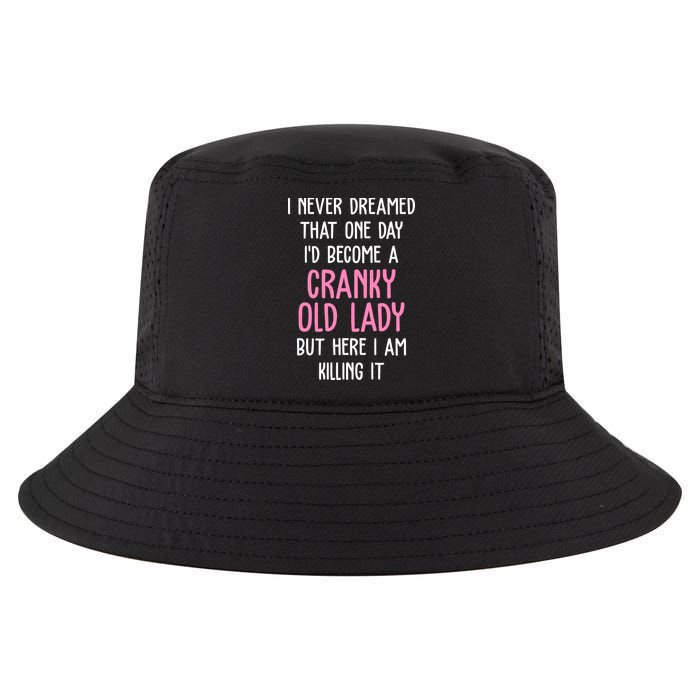 Cranky Old Lady Funny Cool Comfort Performance Bucket Hat