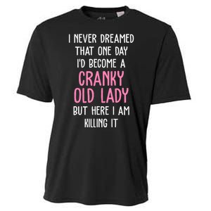 Cranky Old Lady Funny Cooling Performance Crew T-Shirt