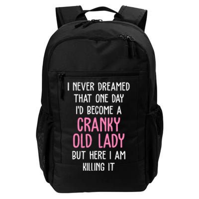 Cranky Old Lady Funny Daily Commute Backpack