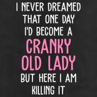Cranky Old Lady Funny Adult Drive Performance Visor