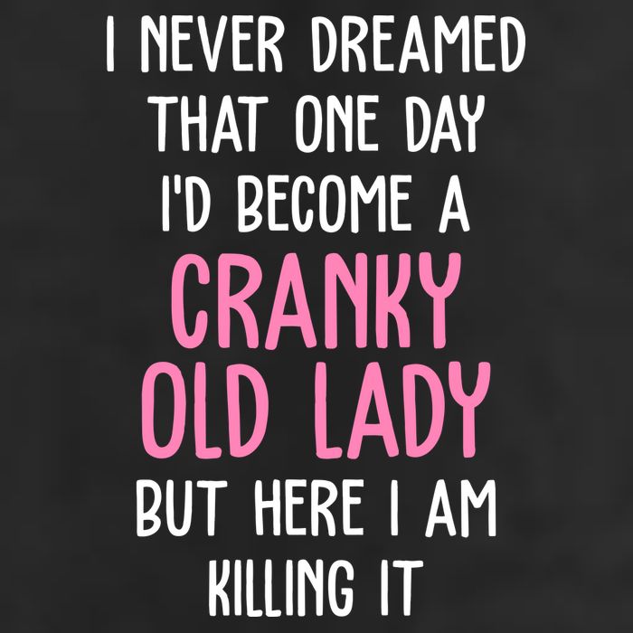 Cranky Old Lady Funny Adult Drive Performance Visor