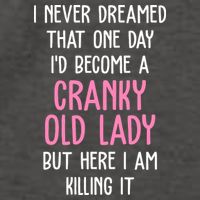Cranky Old Lady Funny Vector Backpack