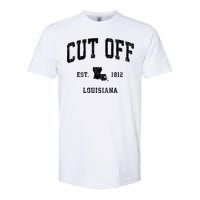 Cut Off Louisiana La Vintage Established Athletic Sports Design Softstyle CVC T-Shirt