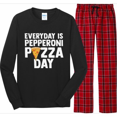 Circle of Life Funny Pizza Lover Gift Pepperoni Lovers Long Sleeve Pajama Set