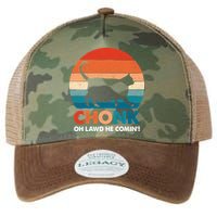 Chonk Oh Lawd He Comin Funny Fat Cat Legacy Tie Dye Trucker Hat