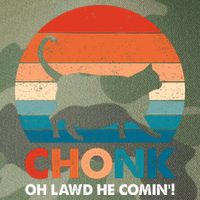 Chonk Oh Lawd He Comin Funny Fat Cat Legacy Tie Dye Trucker Hat