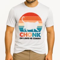 Chonk Oh Lawd He Comin Funny Fat Cat Performance Shirt