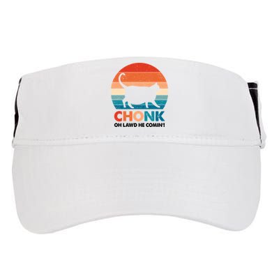 Chonk Oh Lawd He Comin Funny Fat Cat Adult Drive Performance Visor