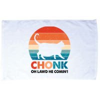 Chonk Oh Lawd He Comin Funny Fat Cat Microfiber Hand Towel