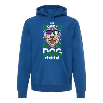 Cool One Lucky Dog Mama Funny Sarcastic St Patrick's Day Great Gift Premium Hoodie