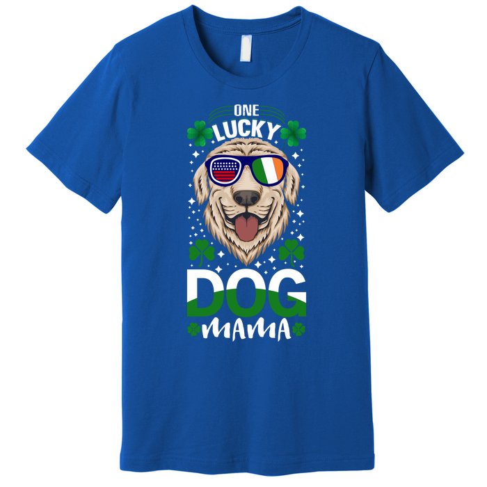 Cool One Lucky Dog Mama Funny Sarcastic St Patrick's Day Great Gift Premium T-Shirt