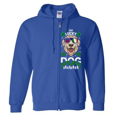 Cool One Lucky Dog Mama Funny Sarcastic St Patrick's Day Great Gift Full Zip Hoodie