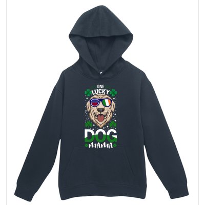 Cool One Lucky Dog Mama Funny Sarcastic St Patrick's Day Great Gift Urban Pullover Hoodie