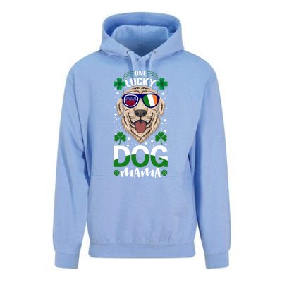 Cool One Lucky Dog Mama Funny Sarcastic St Patrick's Day Great Gift Unisex Surf Hoodie