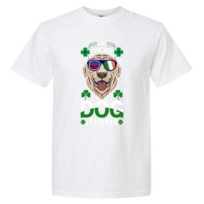 Cool One Lucky Dog Mama Funny Sarcastic St Patrick's Day Great Gift Garment-Dyed Heavyweight T-Shirt