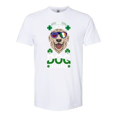 Cool One Lucky Dog Mama Funny Sarcastic St Patrick's Day Great Gift Softstyle CVC T-Shirt