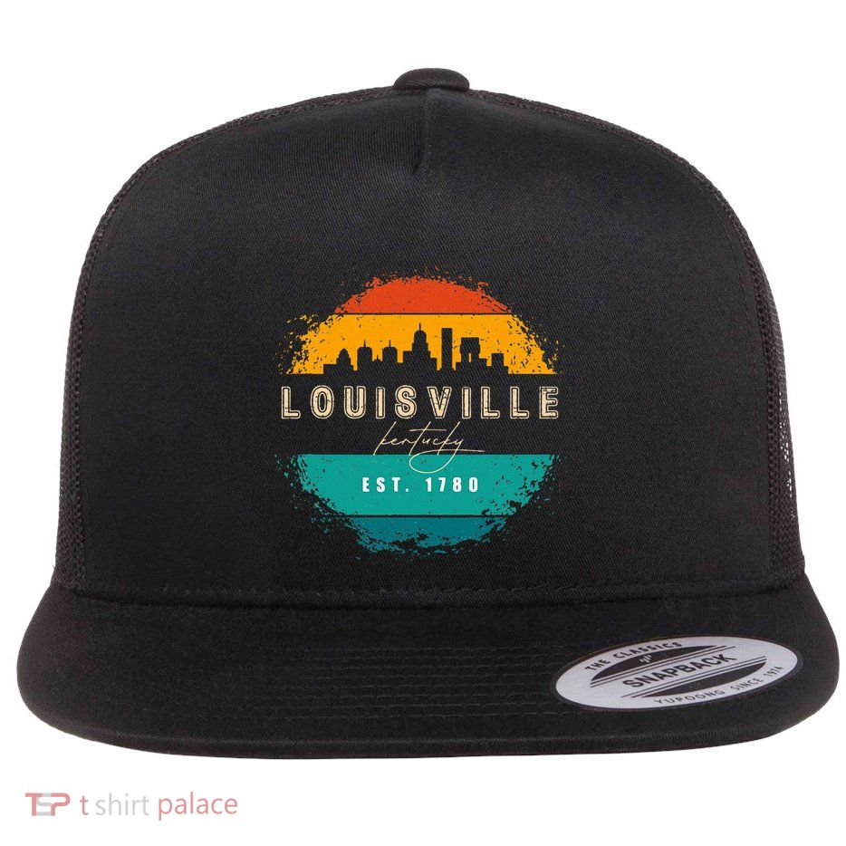City Of Louisville Kentucky Flat Bill Trucker Hat
