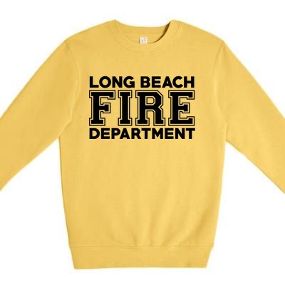 City Of Long Beach Fire Rescue California Fire Duty Gift Premium Crewneck Sweatshirt