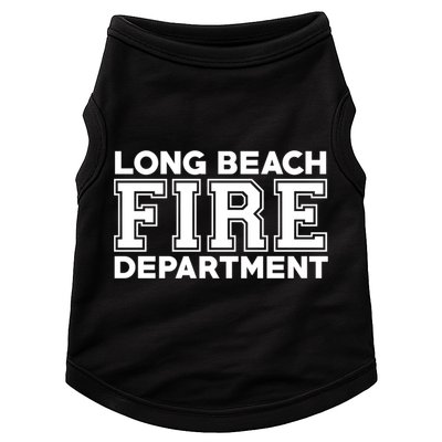 City Of Long Beach Fire Rescue California Fire Duty Gift Doggie Tank