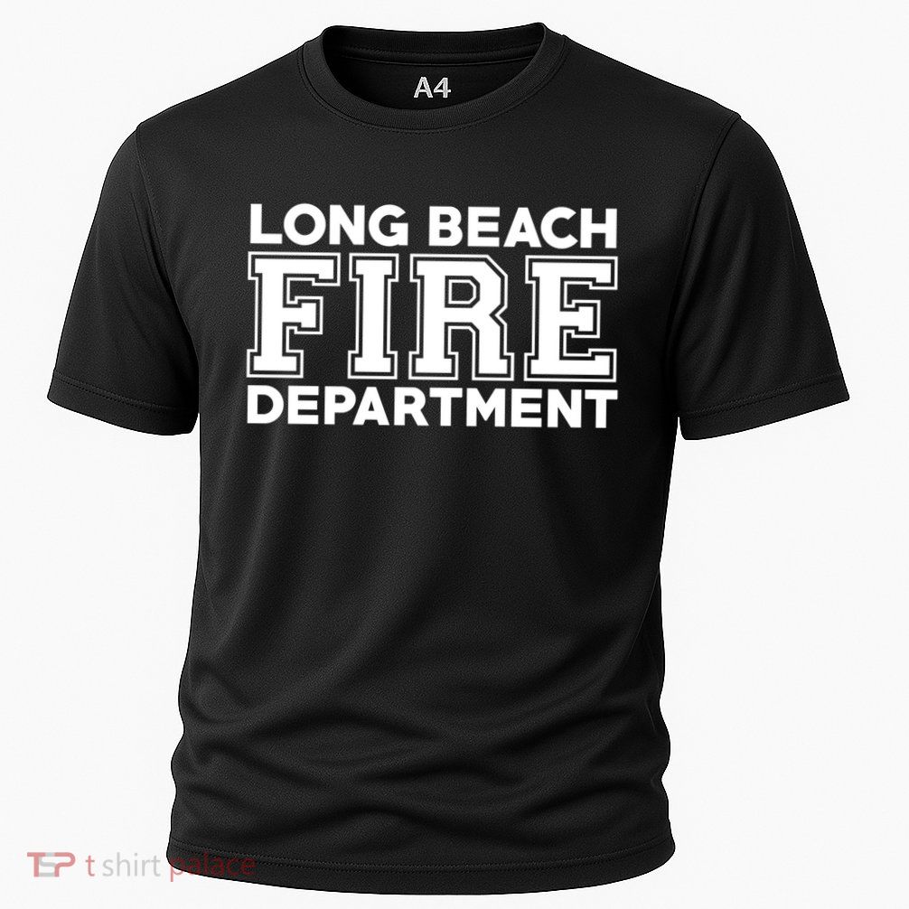 City Of Long Beach Fire Rescue California Fire Duty Gift Cooling Performance Crew T-Shirt