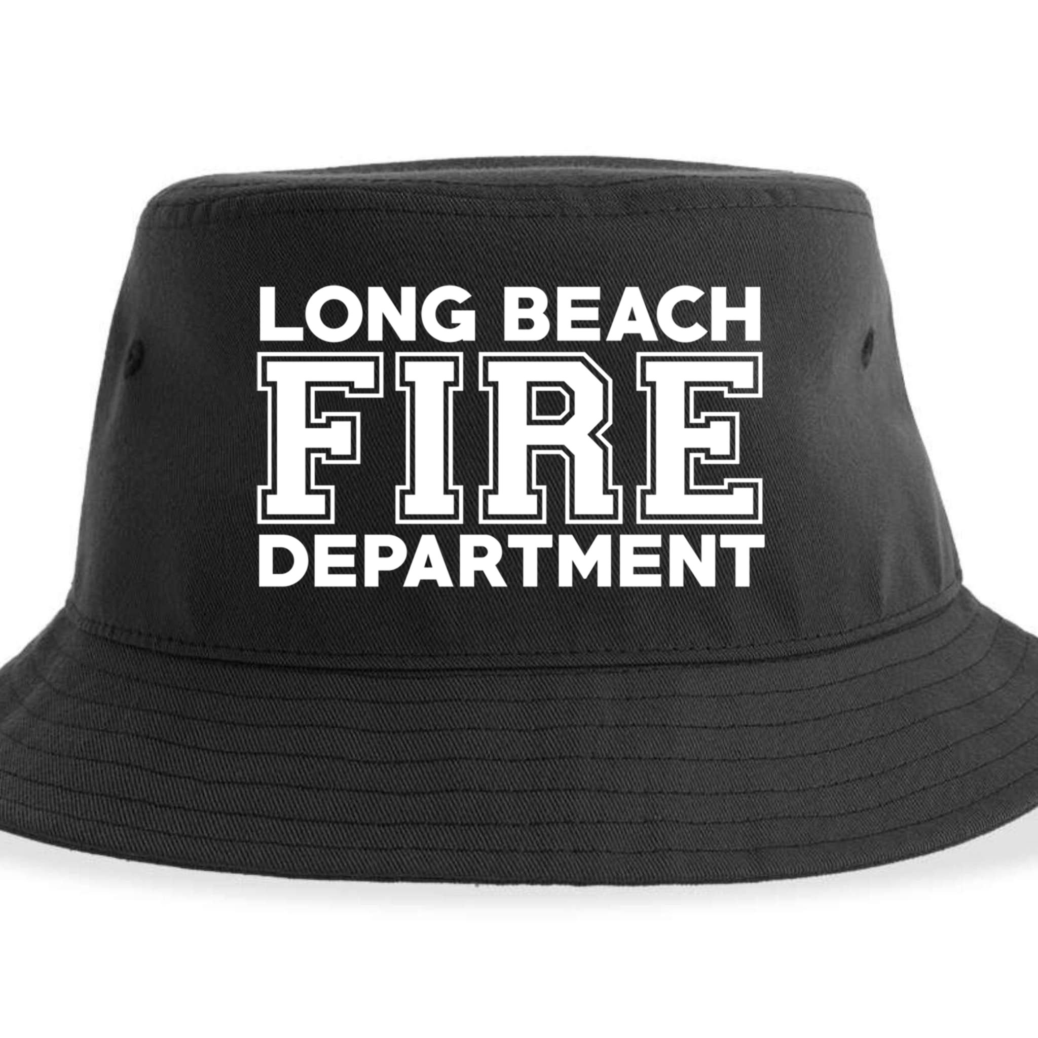 City Of Long Beach Fire Rescue California Fire Duty Gift Sustainable Bucket Hat