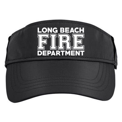 City Of Long Beach Fire Rescue California Fire Duty Gift Adult Drive Performance Visor