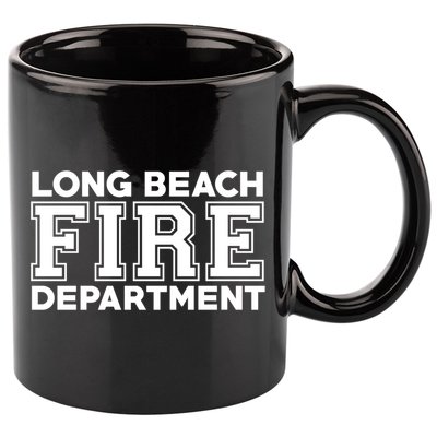 City Of Long Beach Fire Rescue California Fire Duty Gift 11oz C Handle Ceramic Mug