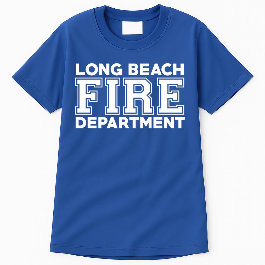 City Of Long Beach Fire Rescue California Fire Duty Gift Tall T-Shirt