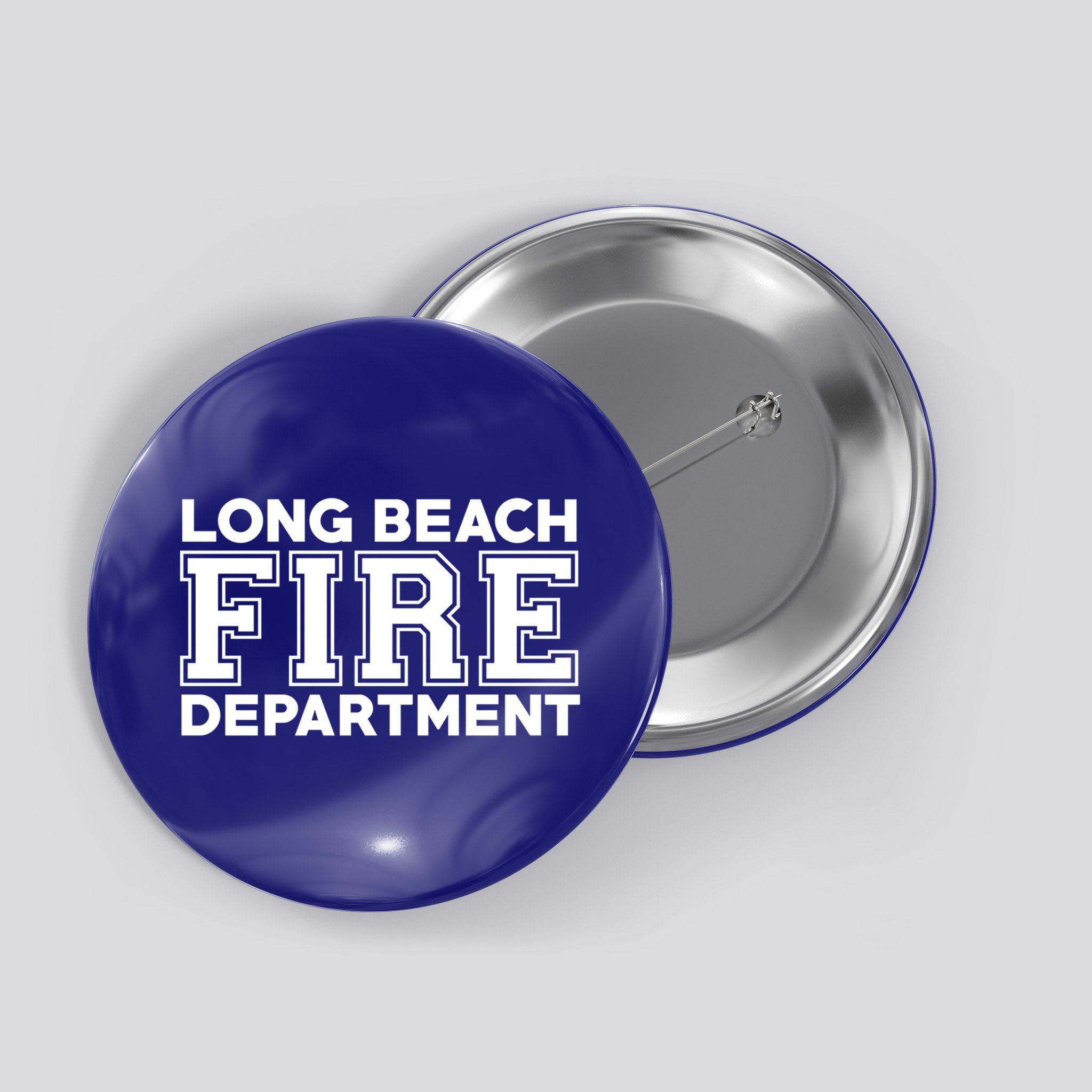 City Of Long Beach Fire Rescue California Fire Duty Gift Button